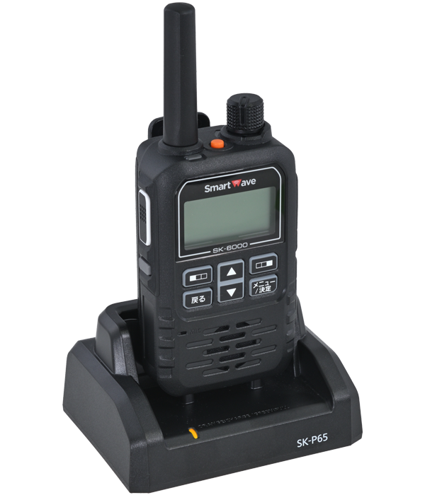 ＩＰ無線機SK-6000充電台利用中シーン